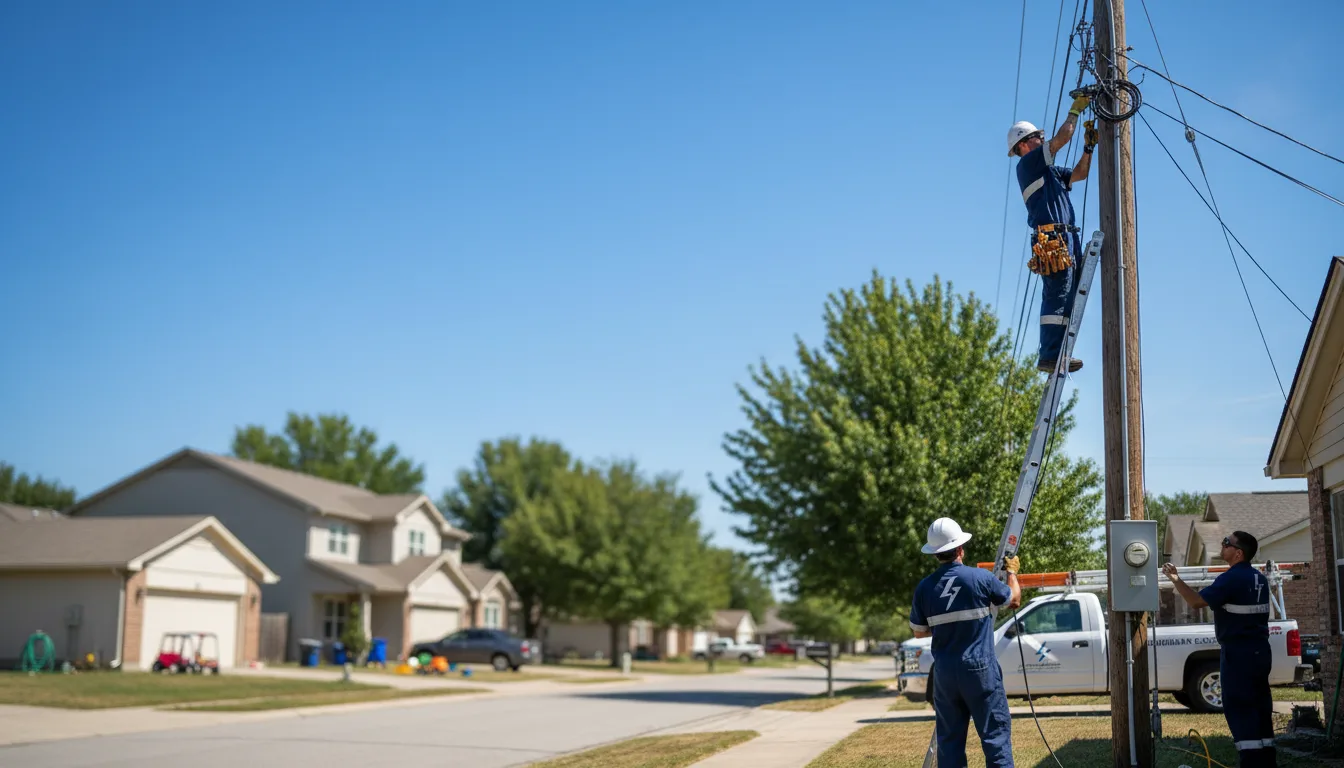 Residential electrician providing installation services in Tuttle, ND
